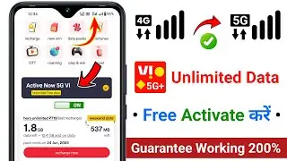 vi 5g activation | Vi free 5g unlimited data activate kaise kare | how to activate vi 5g unlimited