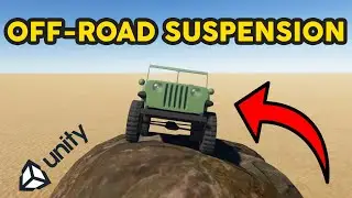 Off-Road Vehicle Suspension Test in Unity