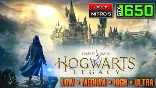 Hogwarts Legacy - GTX 1650 Benchmark | Acer Nitro 5 Gaming Test | Ryzen 5 3550H