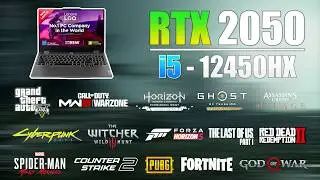 Lenovo LOQ : i5 12th Gen 12450HX RTX 2050 - 15 Games Tested in 2024