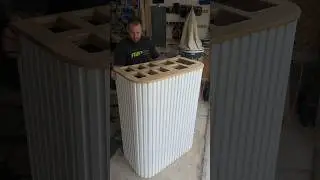 Fluted 3 piece charcuterie bar. 