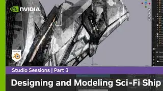 Designing & Modeling a Sci-Fi Ship in Blender w/ Wanoco4D Part 3: Geometry Nodes & Lightning Effect