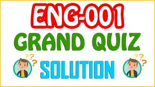 ENG-001 Grand Quiz With Online Solution 1 January 2021