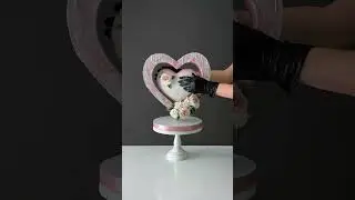 Антигравитационный торт Валентинка. 14 февраля. Anti-gravity cake Valentine. The 14th of February.