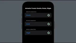 SwiftUI New Symbol Animations: Breathe, Rotate & Wiggle