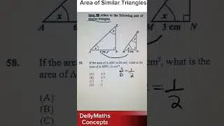 Area of Similar Triangles CXC|CSEC|PAPER 1 #cxcmaths #fast #gcse #gcse