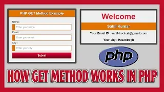 How GET Method Works in PHP  | How To Show Submitted Form Data On Page By GET Method | Learn PHP