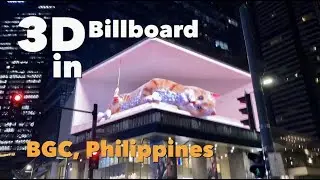 Naked 3D LED Billboard in BGC, Philippines