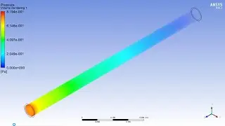 ✅💯✅ Ansys Fluent Project # 34 : CFD Analysis of Laminar Flow in a Straight Pipe