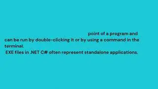 EXE and DLL in  NET C#