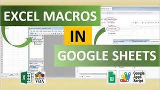 Excel Macros in Google Sheets: An Introduction to Google Apps Script
