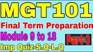 MGT101 final term preparation 2022 | MGt101 Module 10 ,11,12,13,14,15,16,17,18 | Mgt101 Final Term