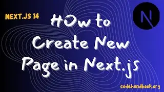 How to Create New Page in Next.js | Next.js 14