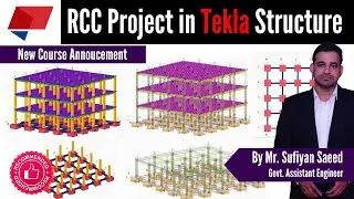 A Complete Project in Tekla Structure | RCC Project In Tekla Structure