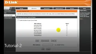 How to D-Link  Router Make Secure.-Setup MAC id Dlink Router  (2020) : Security ACL -Lecture -02
