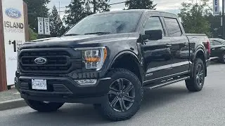 2023 Ford F-150 XLT PowerBoost + Level Kit, New Tires, Tonneau Cover Review | Island Ford