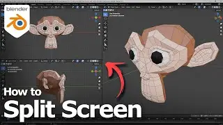 Blender how to split screen and remove split screen