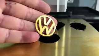 Let's cut a Volkswagen logo with a triumph laser cutting machine