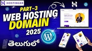 How to Buy Web Hosting & FREE Domain Name | Wordpress Website Design Tutorials in Telugu Part 3