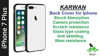 KARWAN | iPhone 7 Plus/ 8 Plus case | Premium Toughened Glass Back Case with Shockproof