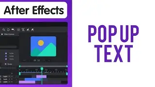 How to Make a pop up Text in After Effects in 2024