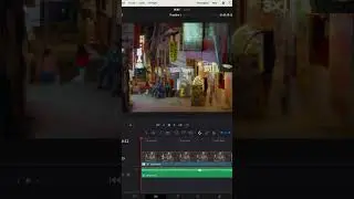Tilt shift miniature effect in DaVinci Resolve  #videoeditingsoftware #davinciresolve