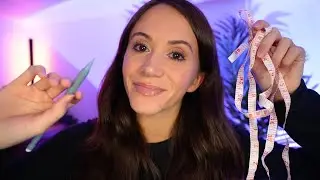 ASMR / Measuring & Sketching Your Face ✍🏼 (close personal attention)