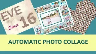 Automatic Photo Collage Creation ✨ Grid, Shape, Name, Number Collages