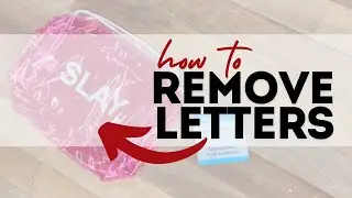 How to remove letters from plastic