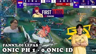 ONIC ID LEPAS FANNY ! FANNY K1NGKONG BERAKSI DAN AMANKAN GAME 1 DI GRAND FINAL !! #mlbb