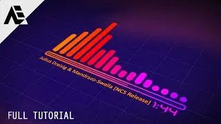 After Effects Tutorial: Glowing Audio Spectrum, Music Visualiser (No-Plugin)