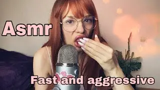 ASMR - Fast and aggressive | random spit painting, scratching, tapping, etc.| ADHD |