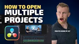 How To OPEN MULTIPLE PROJECTS in Davinci Resolve 18
