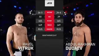 ACA 118: Павел Витрук vs. Абдул-Рахман Дудаев | Pavel Vitruk vs. Abdul-Rakhman Dudaev