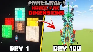 I Survived 100 Days On Ore Dimension Only World in Minecraft Hardcore