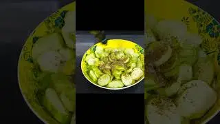 Airfried Kousa Delight: Easy and Healthy Zucchini Side Dish for BBQ | Low-Calorie Diet Recipe