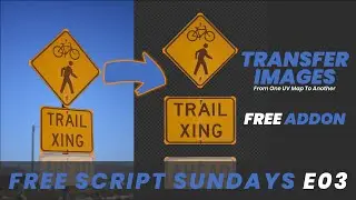 Transfer Images to Another UV Map | Free Script Sundays E03 | Transfer Images | Free Blender Addon