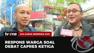 Beragam Reaksi Warga Usai Tonton Debat Capres Ketiga | AKIP tvOne