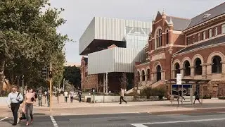 OMA and Hassell completes top-heavy WA Museum Boola Bardip in Perth