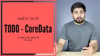 ios 10 Todo App with coredata in swift 3