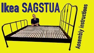 Ikea SAGSTUA Bed frame Assembly instructions