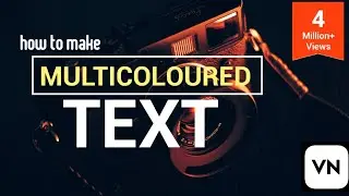 How to make Multicoloured Text for instagram reels || Instagram text colour change effect || Vn App