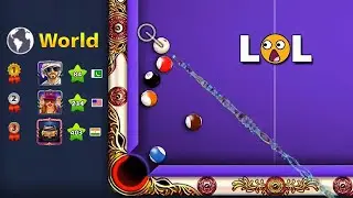 Never give up 🤣 Hacker Loses 🙀 Level 84 Rank 1 in world Pro 8 Ball Pool