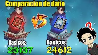 wriothesley con Cuentos de Dodoco VS Oda al vasto azul  | COMPARACION DAÑO | Genshin Impact