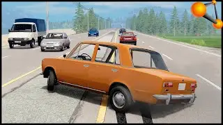 ЗАКЛИНИЛ РУЧНИК На ТРАССЕ! Удержать МАШИНУ! - BeamNg Drive