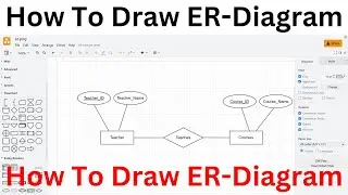 How to draw ER Diagram | Entity Relationship Diagram using draw.io | In Hindi