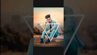 PicsArt Dual Tone Colour Editing Trick || Glowing Triangle Editing |#short #tec silver