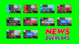 FREE News Overlay Video Green Screen | Green Screen Breaking News Overlays