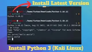 How to Install PYTHON 3 on Kali Linux