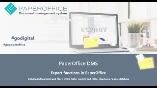 How to EXPORT documents and folders in PaperOffice Document Management System / Paperless office